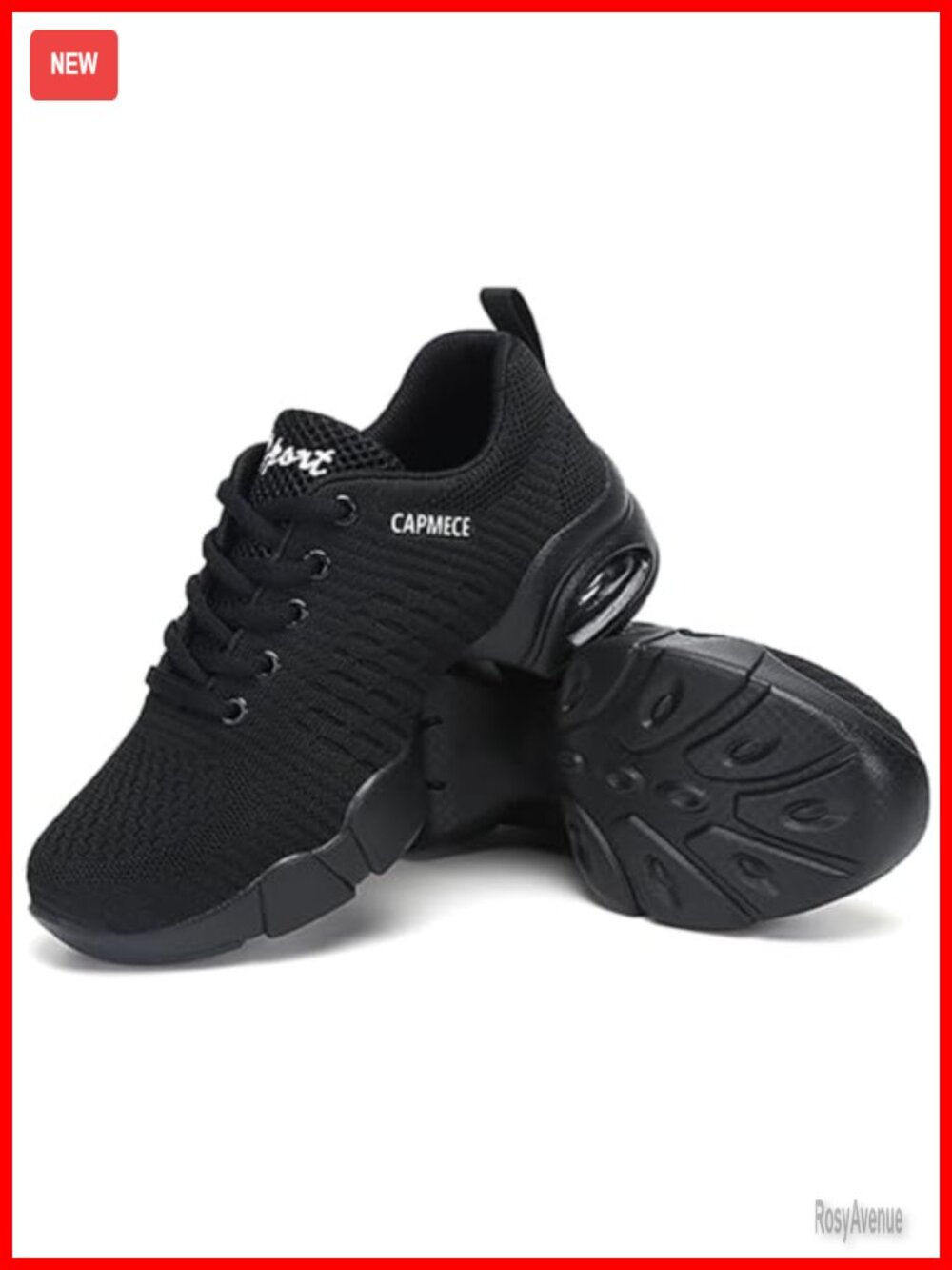 Jazz Dance Sneakers Lace Up Split Sole Breathable Mesh Dance Shoes